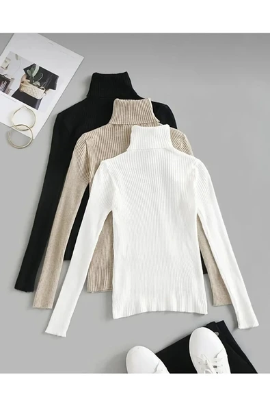 Uzun Kollu Boğazlı Likralı Badi