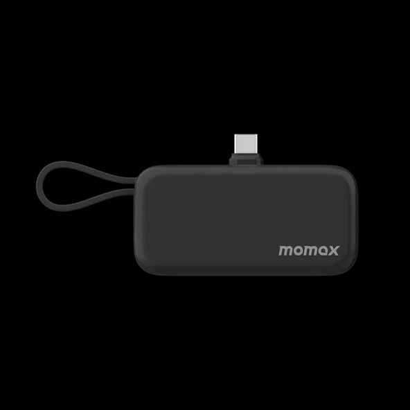 Momax 1-Power Mini 3-IN-1 5000 mah Taşınabilir Powerbank Siyah