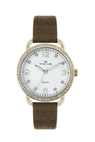 Kahverengi Deri Kadın Kol Saati ürün görseli