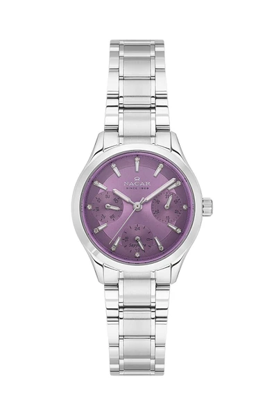 NC33-398316-APM SAFİR CAMLI PASLANMAZ ÇELİK KADIN KOL SAATİ ürün görseli 1