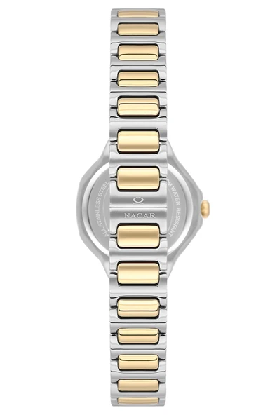 NC33-398369-CNMS SAFİR CAMLI PASLANMAZ ÇELİK KADIN KOL SAATİ - Resim 4