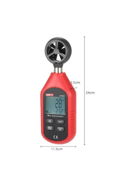 UNİ-T UT363 Mini Anemometre - Rüzgar Ölçer - 3
