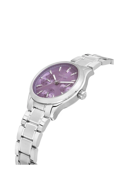 NC33-398316-APM SAFİR CAMLI PASLANMAZ ÇELİK KADIN KOL SAATİ - Resim 2