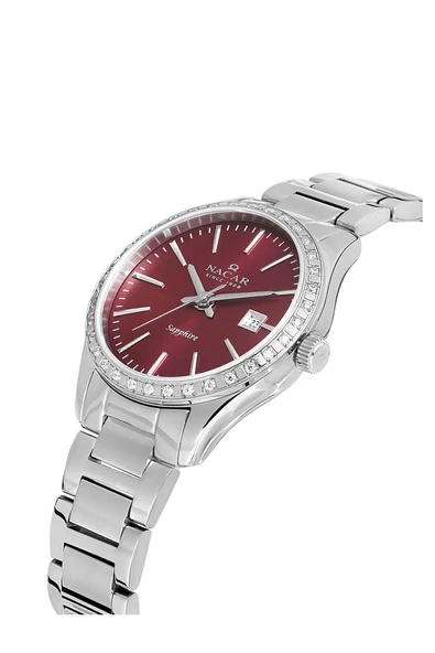 NC33-398305-ARMS SAFİR CAMLI KADIN KOL Saati 32 MM KASA ÇAPI - Resim 3