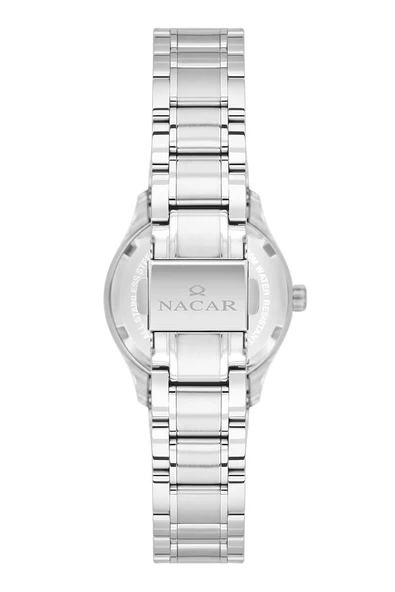 NC33-398316-APM SAFİR CAMLI PASLANMAZ ÇELİK KADIN KOL SAATİ - Resim 4