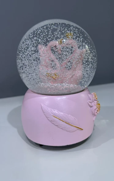 CAM KAR KÜRE Kendinden Kurmalı Müzikli (SEVGİLİLER GÜNÜ) En Büyük Boy - 2