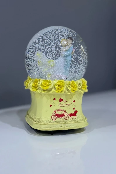 CAM KAR KÜRE Kendinden Kurmalı Müzikli (SEVGİLİLER GÜNÜ) En Büyük Boy - 2