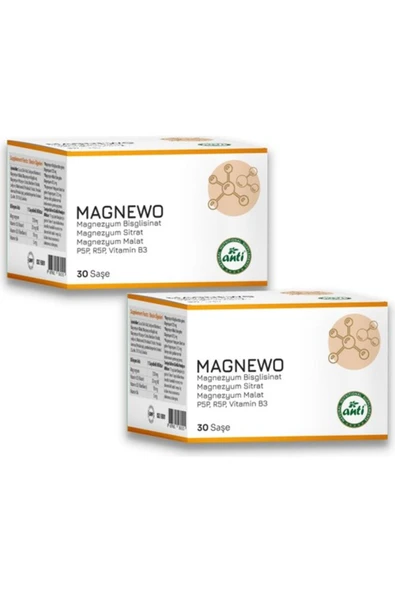 Anti Magnewo Efervesan Magnezyum 30 Saşe x 2 Adet ürün görseli 1
