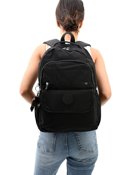 Klinkır Kumaş Su Geçirmez  Büyük Boy Ultra Hafif Sırt Çantası - Resim 4