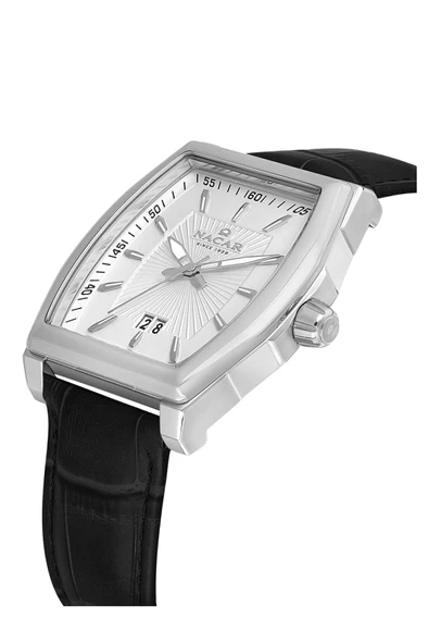 NC34-29B668-ASL1 SİYAH DERİ ERKEK KOL Saati KASA ÖLÇÜLERİ 40 MM X 47 MM - Resim 2