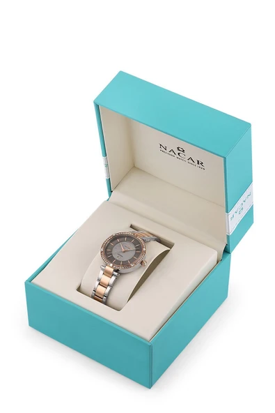 NC34-39B662-EGMS SAFİR CAMLI KADIN KOL Saati - Resim 2