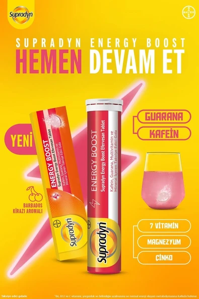 Supradyn Energy Boost 15 Efervesan Tablet - Resim 2