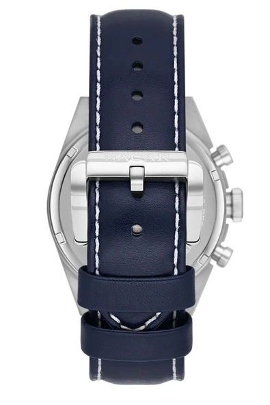 NC38-299021-ALL3 MECHAQUARTZ SAFİR CAMLI DERİ ERKEK KOL SAATİ - Resim 4