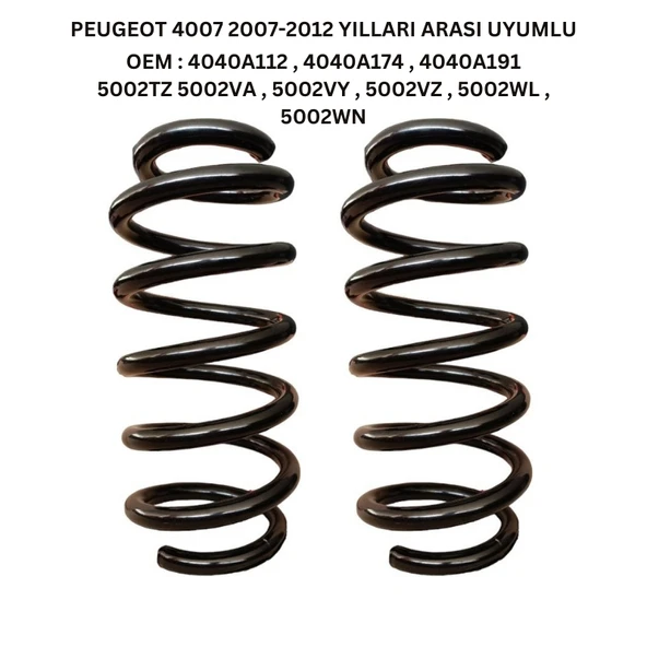 Peugeot 4007 (2007-2012) Uyumlu Standart Yay ST106066F - Ön Helezon Yay Takımı - 2 Adet - 2