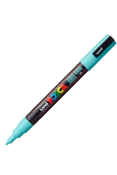 UNİ POSCA SU BAZLI POSTER MARKER 0.9-1.3 SU YEŞİLİ ürün görseli 1