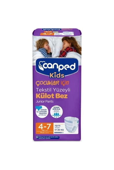 Çocuklar Için Emici Külot 4-7 Yaş 9 Lu