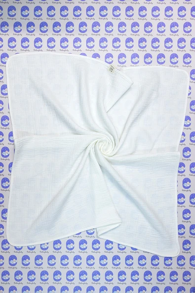 4 Katlı %100 Pamuklu Krem Müslin 5'li Bebek Seti - 4