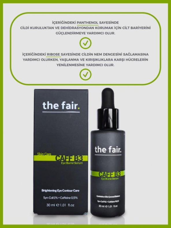 the fair. Peptit İçerikli Cilt ve Göz Çevresi Bakım Seti - 4