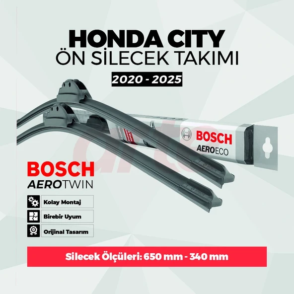 Honda City Bosch Aeroeco Ön Silecek Takımı (2020-2025) ürün görseli 1
