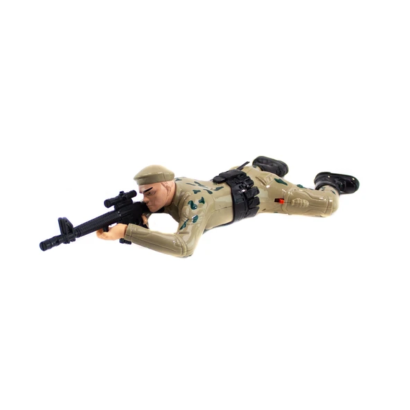 Oyuncak Asker Sürünen Asker Komando Sesli 33 Cm - 2