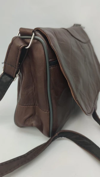 Hakiki Deri Kadın Omuz Çantası - Resim 4