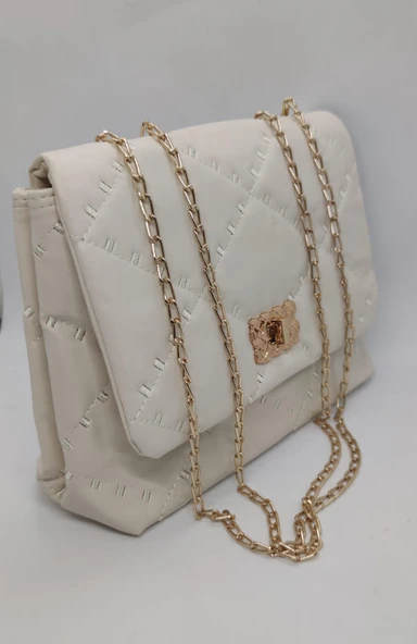 Kapitone Desenli Kadın Çapraz Çanta - Resim 2