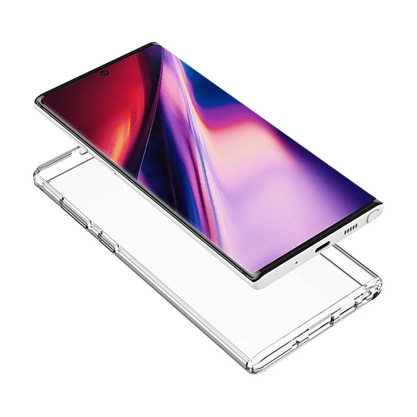 Samsung Galaxy S25 Ultra Kılıf Sert Pürüzsüz Şeffaf Droga Kapak - Resim 2