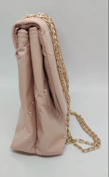 Kapitone Desenli Kadın Çapraz Çanta - Resim 3