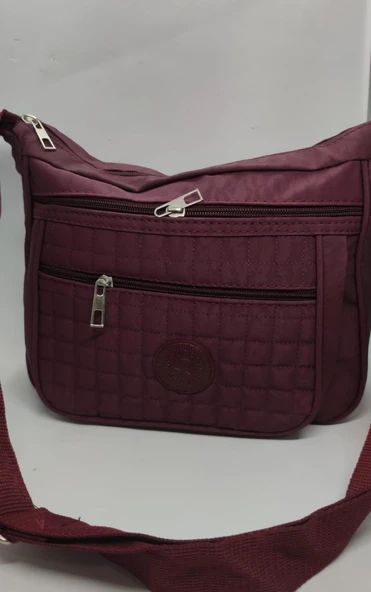 Krinkıl Kumaş Çok Cepli Çapraz Kadın Çanta ürün görseli