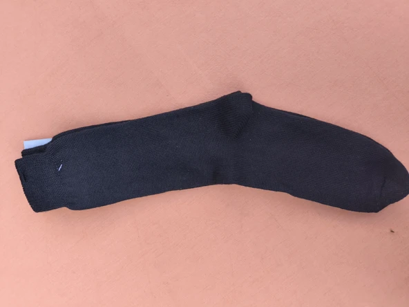 Deve tüyü yününden üretilmiş yün çorap siyah 3 adet