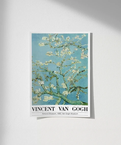 Çerçevesiz Poster Vincent Van Gogh Badem çiçeği