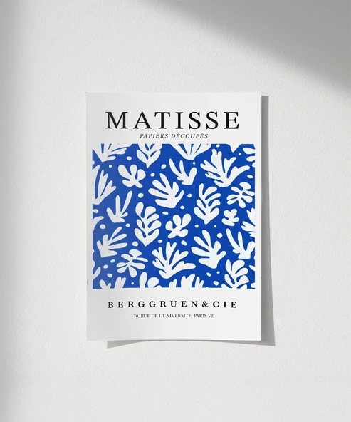 Çerçevesiz Poster Matisse Papiers Découpés No 4