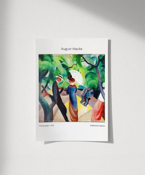 Çerçevesiz Poster August Macke Promenade