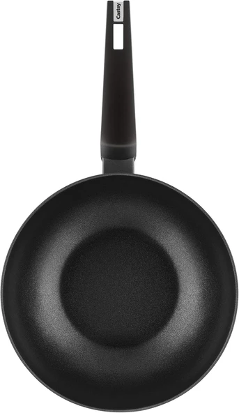 Titanium Serisi Yapışmaz Kaplamalı Dövme Alüminyum Wok Tava  28cm - 3