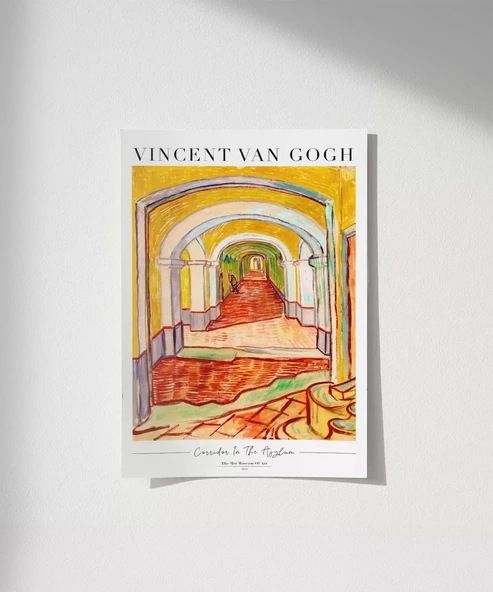 Çerçevesiz Poster Vincent Van Gog Tımarhanedeki Koridor