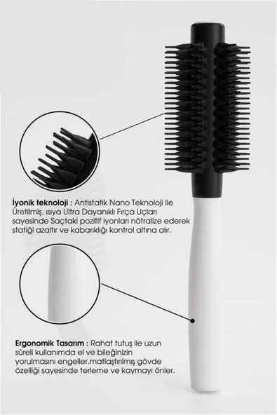 Orijinal Heat Resistant Blow Dry Brush Isıya Dayanıklı Fön Fırçası - 4