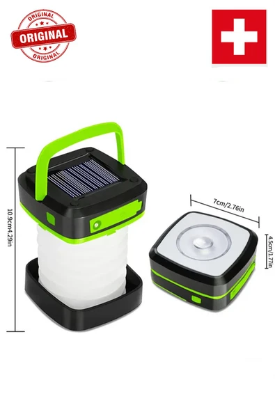 Katlanabilir Powerbank Özellikli Solar Enerjili Kamp Lambası - 3