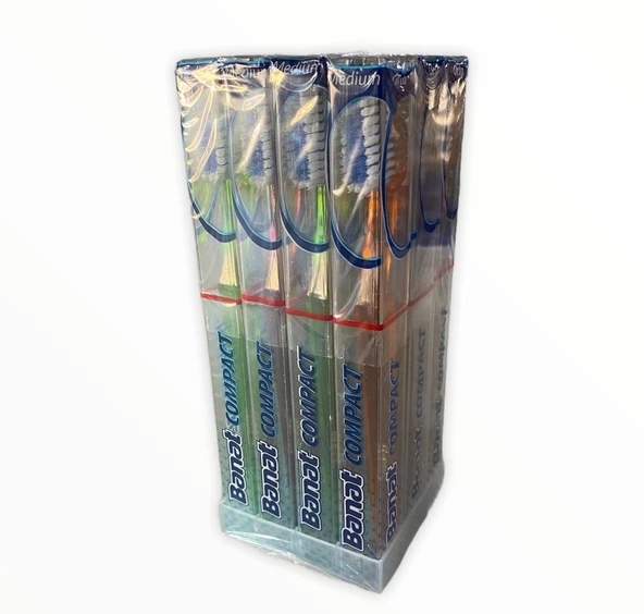 Banat Compact Medium Diş Fırçası 12 Adet - 2