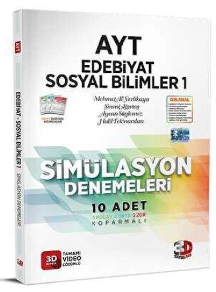 3D AYT Edebiyat Sosyal Bilimler Simülasyon Denemeleri