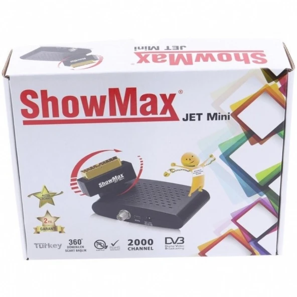 Showmax Mini Scart Uydu Alıcısı - 2