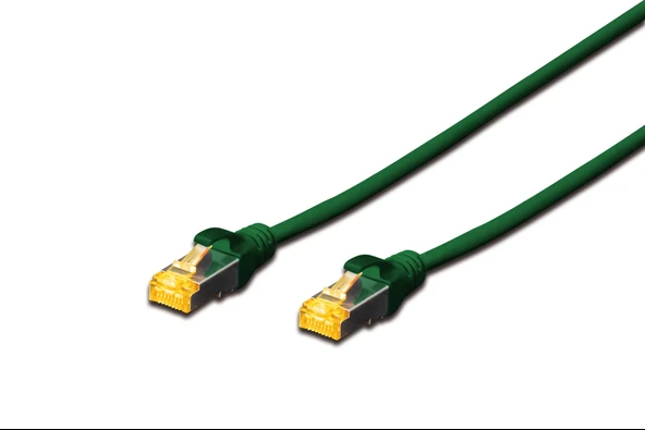 Beek CAT 6A SFTP/PIMF (Pairs In Metal Foil) Patch Kablosu, LSZH, 5 metre, AWG 26, Yeşil Renk