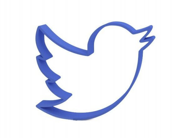 Twitter Kurabiye Kek Kalıbı Kalıp Organik Plastikten Hediyelik - 1
