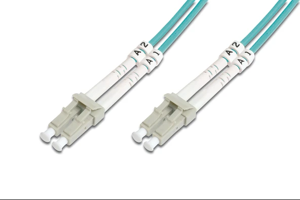 Beek LC-LC Fiber Optik Patch Kablo, Multimode OM 3 50/125 Duplex, 3.0mm, LSZH, 10 metre