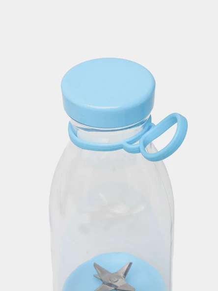 Mavi Renk Orijinal Taşınabilir Şarjlı El Blenderi 6 Ninja Bıçaklı - 2