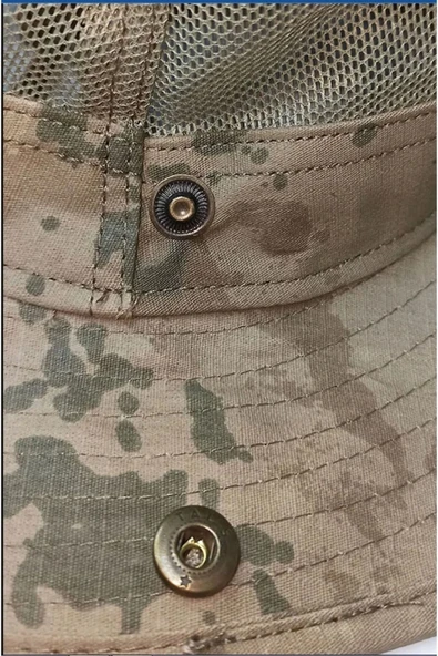 Kamuflaj Askeri Fileli Jungle Şapka - Resim 3