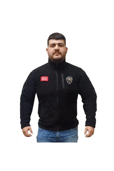 Taktik 5 Cepli Pls Polar Siyah Renk Bayrak Nakış Işlemeli
