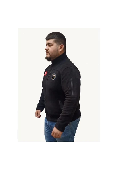 Taktik 5 Cepli Pls Polar Siyah Renk Bayrak Nakış Işlemeli - 4