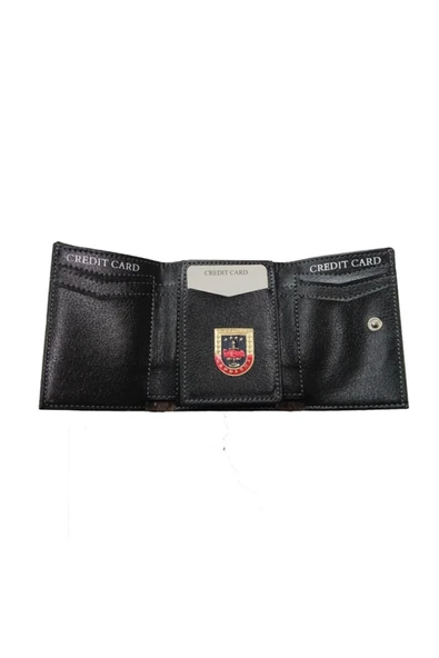 Cüzdan&Kartlık Mini Katlamalı Vaketa Deri Model 1 Jandarma Logolu Anı ve Hatıra Cüzdanı - 2