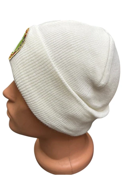 Otoyol Jandarması Armalı Beyaz Renk Yün Bere - Resim 2