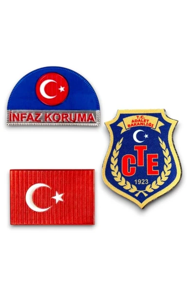 İnfaz Koruma ( CTE ) 3 Lü Set Yeni Model PVC Arma Seti Cırtlı